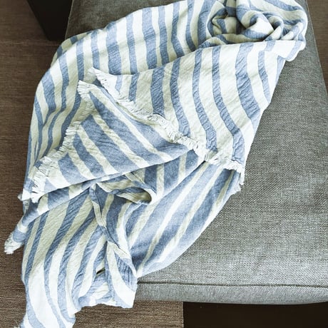 Almedahls アルメダースルス　コットンブランケット Havet (海)