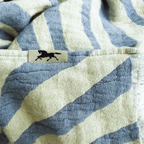 Almedahls アルメダースルス　コットンブランケット Havet (海)