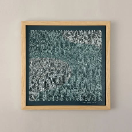 アートポスター　SUOMI　light blue 300×300mm