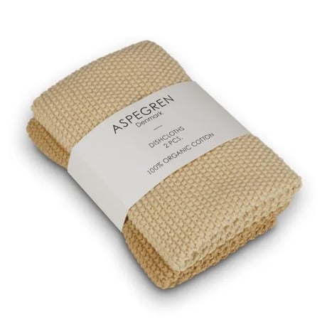 ASPEGREN Denmark ニットディッシュクロス2枚組 （暖色系）