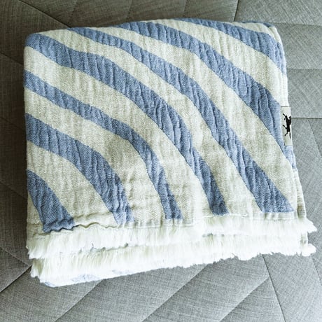 Almedahls アルメダースルス　コットンブランケット Havet (海)