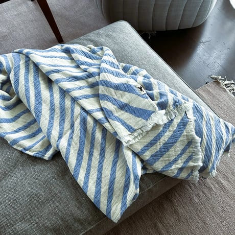 Almedahls アルメダースルス　コットンブランケット Havet (海)