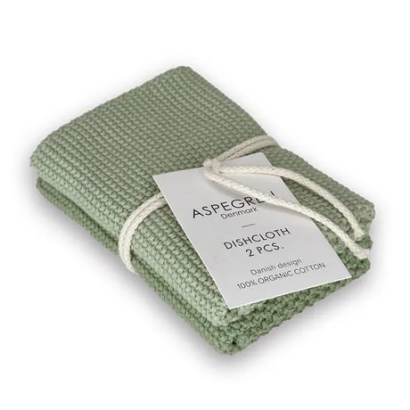 ASPEGREN Denmark ニットディッシュクロス2枚組（寒色系）