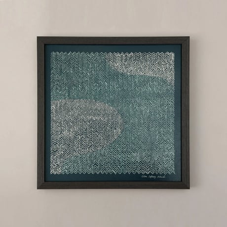 アートポスター　SUOMI　light blue 300×300mm