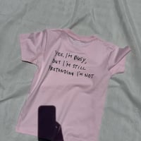 Kids I'm not Tee -  Light pink