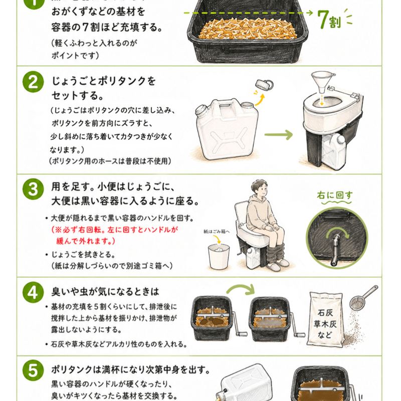 1000回以上使える】断水・停電でも使える家庭用非常トイレ｜繰り返し