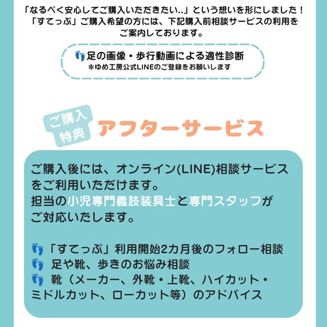 【本購入】ダウン症専用どこでもインソール『すてっぷ』