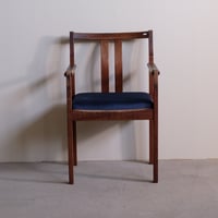 木製アームチェア｜座面張り替え済み
