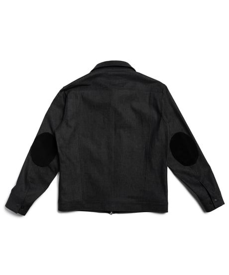 ベーシックカラーデニムブルゾンBLACK