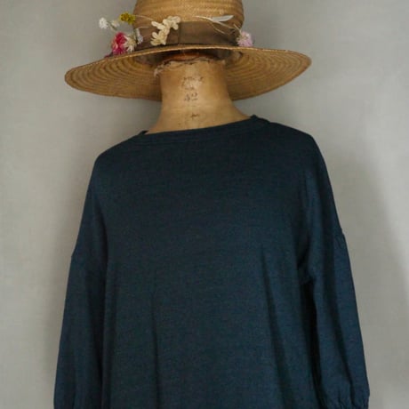 インディゴパフTシャツ（濃）