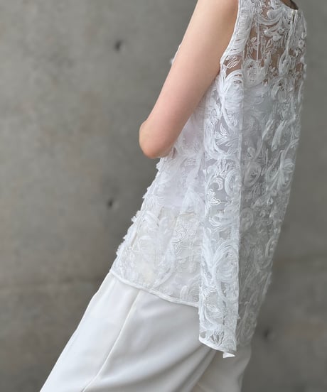3Dレーストップス（WHITE）