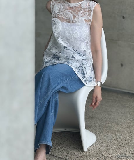 3Dレーストップス（WHITE）