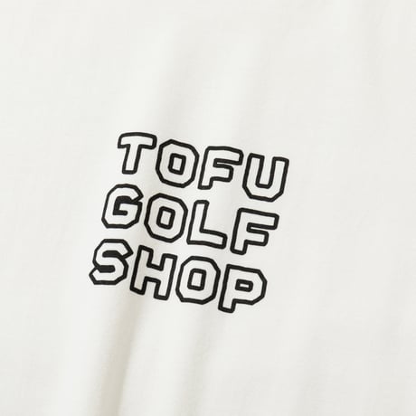 TOFU GOLF SHOP Tシャツ ホワイト×ブラック