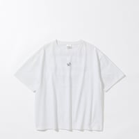 ”HUT“ Tシャツ by Kuchibue Golf Gentleman ホワイト×ブラック