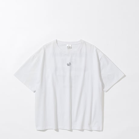 ”HUT“ Tシャツ by Kuchibue Golf Gentleman ホワイト×ブラック