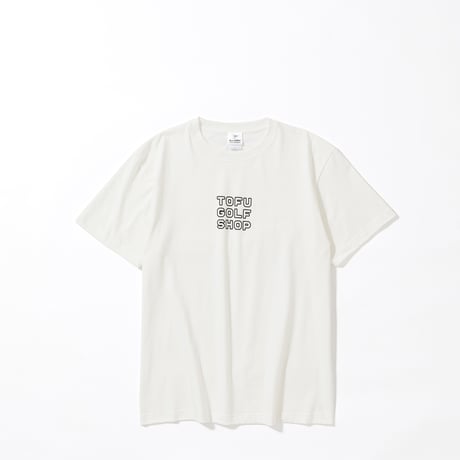TOFU GOLF SHOP Tシャツ ホワイト×ブラック