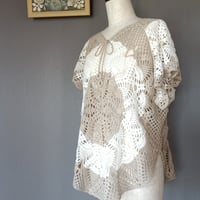 ♦️チュニック コットン 手編み L～2Lサイズ