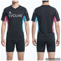 SVOLME プラクティスシャツ ブラック Lサイズ