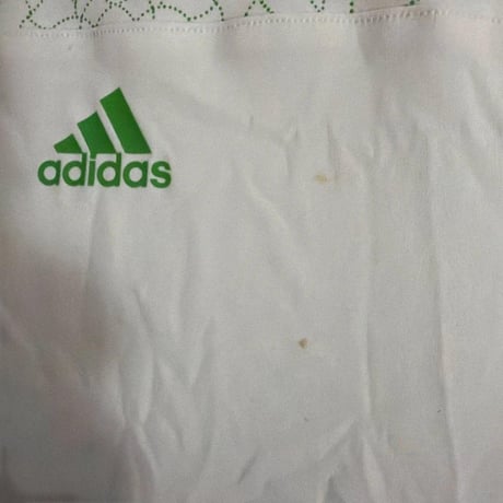 adidas テニスウェア 上下セット ホワイト グリーン レディースM