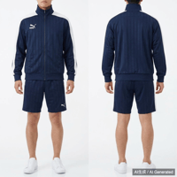 PUMA ジャージ 上下セット ネイビー ホワイト