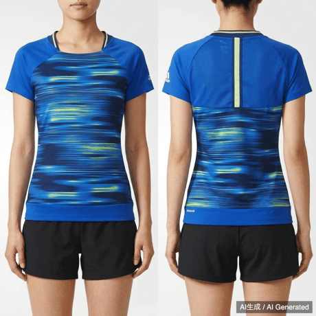 adidas response climacool レディース Tシャツ 青/黄