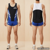 asics 陸上競技用ユニフォーム上下セット メンズ NAKACHO