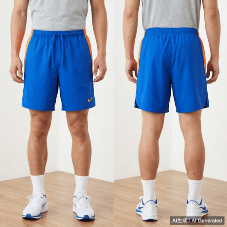 Nike メンズ XL ハーフパンツ 青・オレンジ