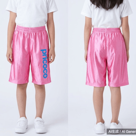 pricoco レディース キッズ バスケ パンツ Sサイズ ピンク 光沢