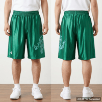 コンバース バスケットボールショートパンツ 緑色 Mサイズ 光沢