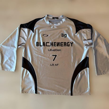BLACKENERGY ナンバリング 長袖Tシャツ 韓流 光沢