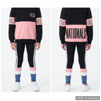 NCA チアリーディング キッズ ウェア 上下セット