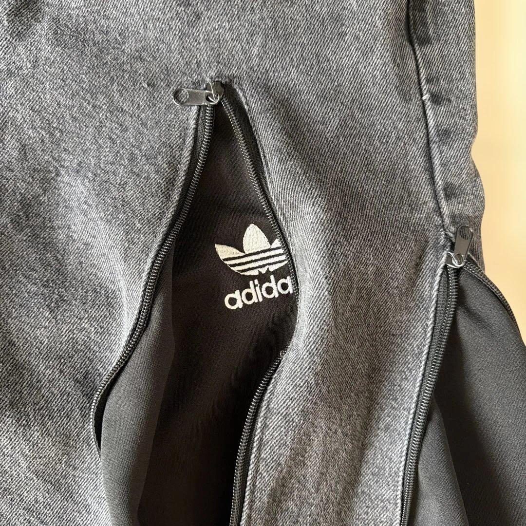 adidas リメイクデニム ジップ切替 トレフォイル | DEPORTARE