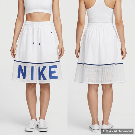 NIKE フレアスカート ホワイト Mサイズ