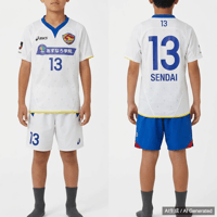 ベガルタ仙台 U-18 キッズ サッカーユニフォーム セット サイズS #13