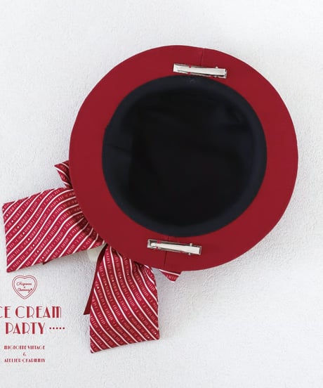 Mignonne Vintage／ICE CREAM PARTY ミニハット -Cherry Cheese cake-