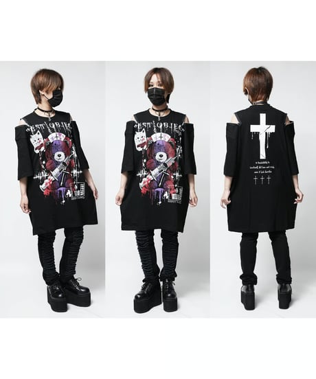 SEXPOT ReVeNGe/セックスポットリベンジ sa681536 Shoulder Zip Big Cutsew Test Object