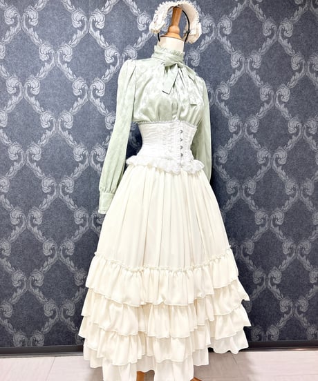 ATELIER-PIERROT／Frill Short Corset（ホワイト）