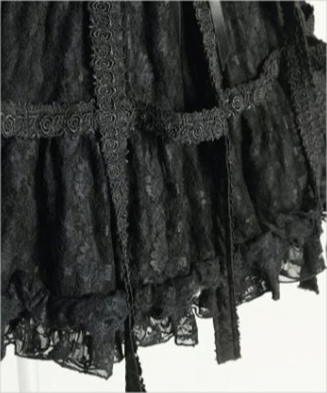 h.NAOTO/エイチ・ナオト　Rose Bird Cage Dress (Black)【M/Lサイズ】
