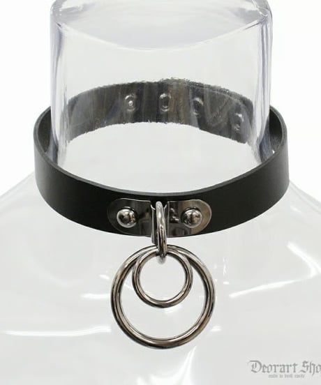 Deorart/ディオラート  BY1019 Ring design choker 2連 リング チョーカー パンク/シドリング/首輪