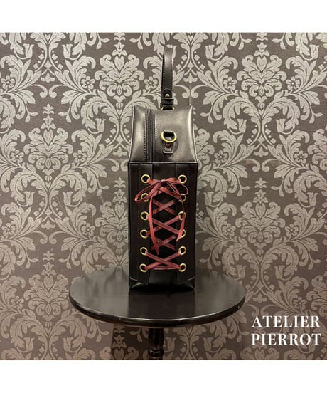 ATELIER-PIERROT／ Iron Gate Coffin Bag（ボルドー×ゴールド）
