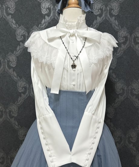 Sheglit/シェグリット／"Noble"クラウンネックレス（ゴールド）ネイビー