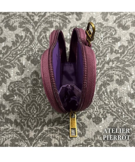 ATELIER-PIERROT／ Pochette a la carte Series 　Coin Purse~Heart~（パープル）