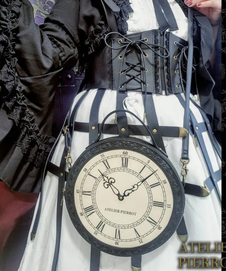 ATELIER-PIERROT／“Aeon” Clock Shoulder Bag（ブラック）