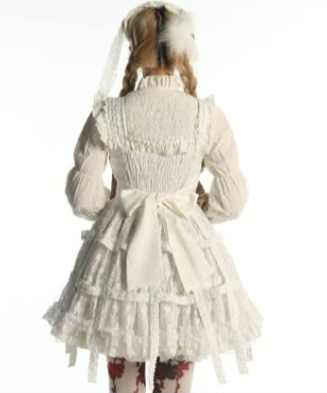 h.NAOTO/エイチ・ナオト　White Rose Bird Cage Dress (White)【M/Lサイズ】