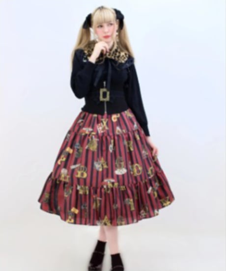 Perla nell' ostrica　125045-1  Alice in Wonder Glyph skirt（Red）