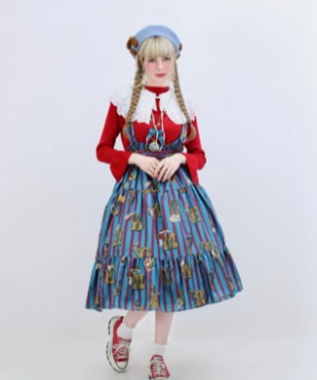 Perla nell' ostrica　125045-1  Alice in Wonder Glyph skirt（Blue）