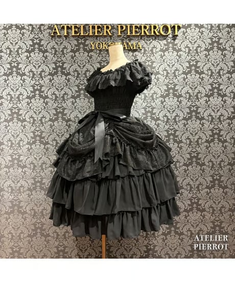 ATELIER-PIERROT／Ruined Castle Dress（ブラック）
