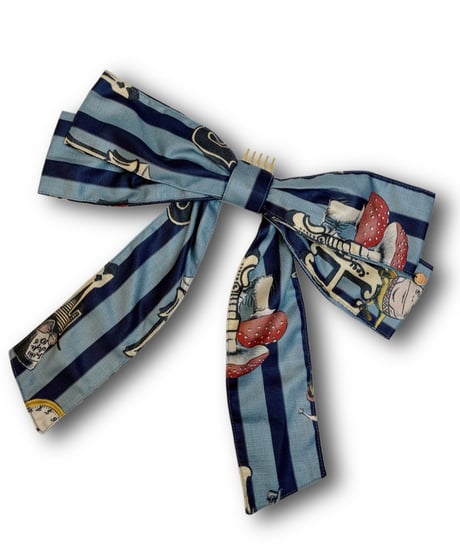Perla nell' ostrica　2026P-AC  Alice in Wonder Glyph 2Way ribbon（sax Blue）