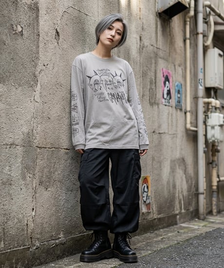 kyogudrddd/キョウグ　LONG SLEEVE/Cerberos（STONE-GRAY ×BLACK）