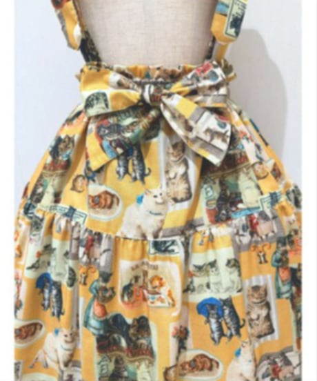 Perla nell' ostrica　125045-2 Vintage Cat Skirt（Yellow）